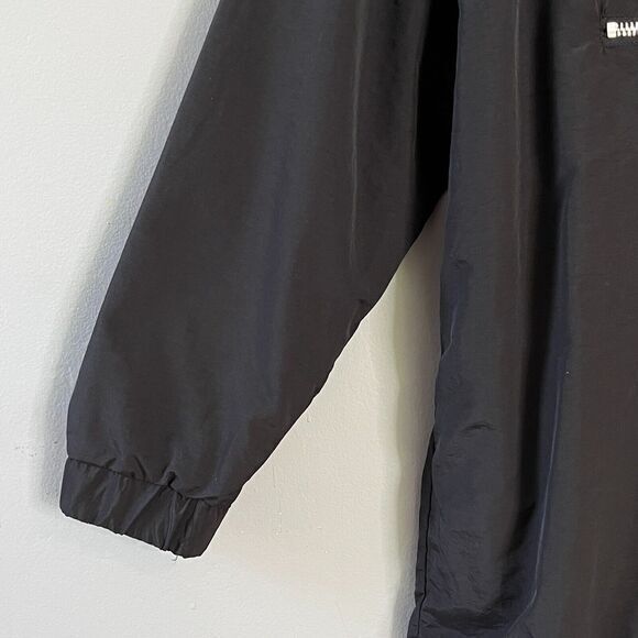 Danielle GUIZIO Hooded Windbreaker Zipper Pocket Black Size S Softshell Festival - Picture 3 of 14